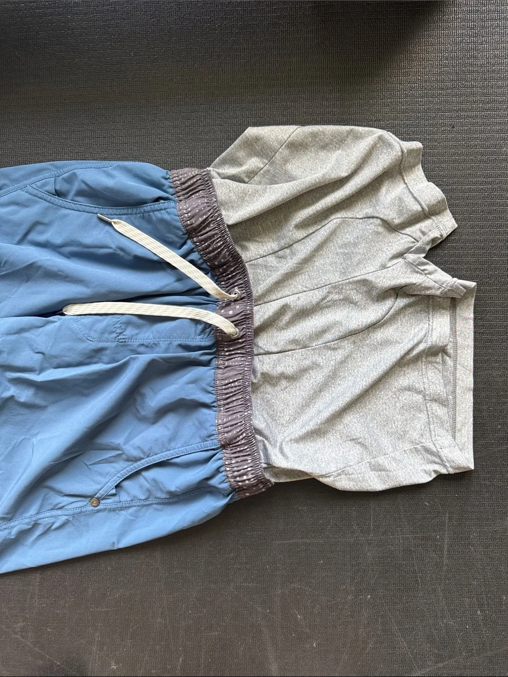 Vuori Men's Light Blue Shorts with Gray Waistband